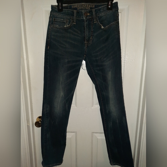 American Eagle Men's slim straight jeans,  28 x 30, extreme flex - Picture 2 of 6